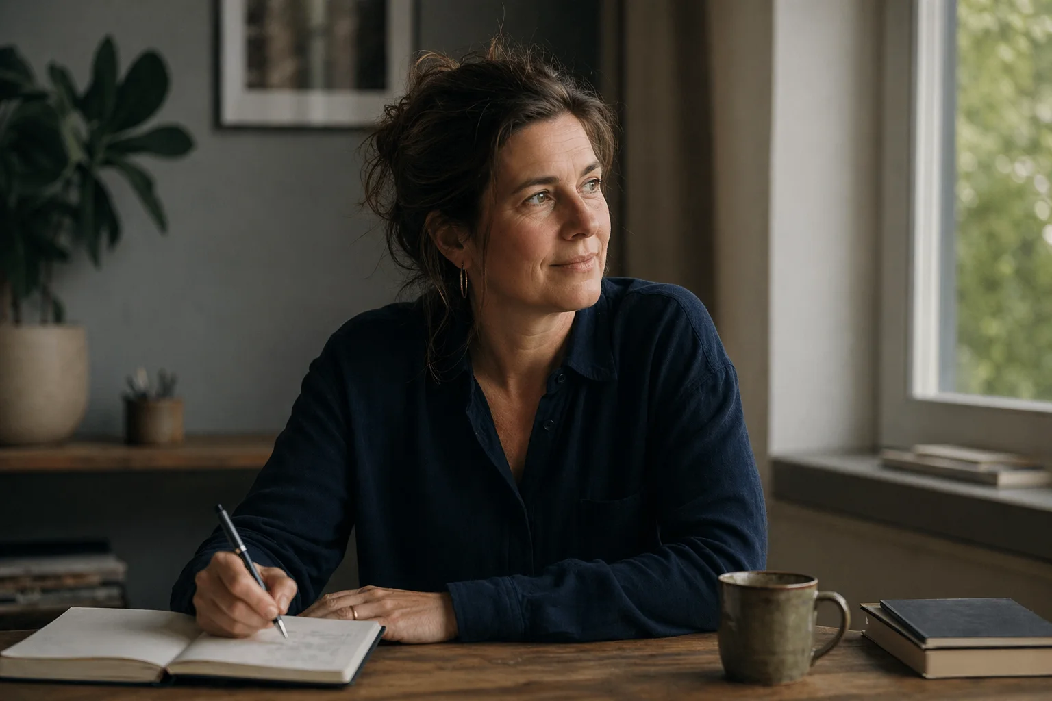 Ondernemer in gesprek tijdens individuele coachsessie